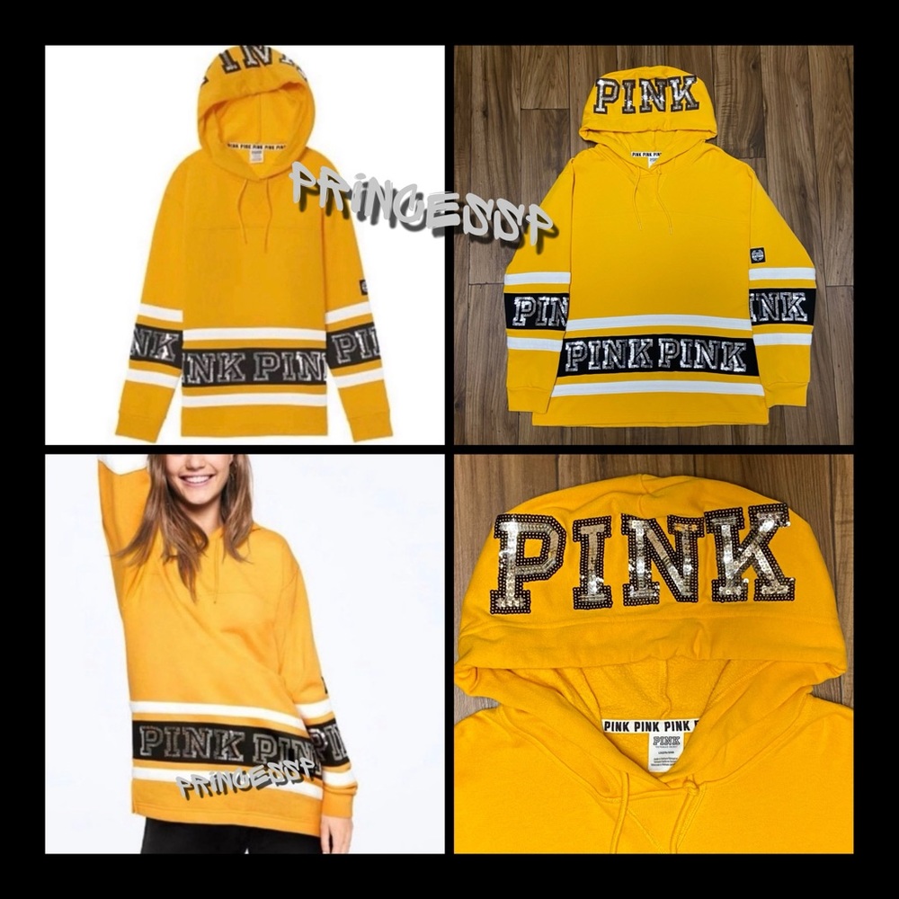 PINK VS LIMITED EDITION BLING PULLOVER HOODIE RARE/HTF